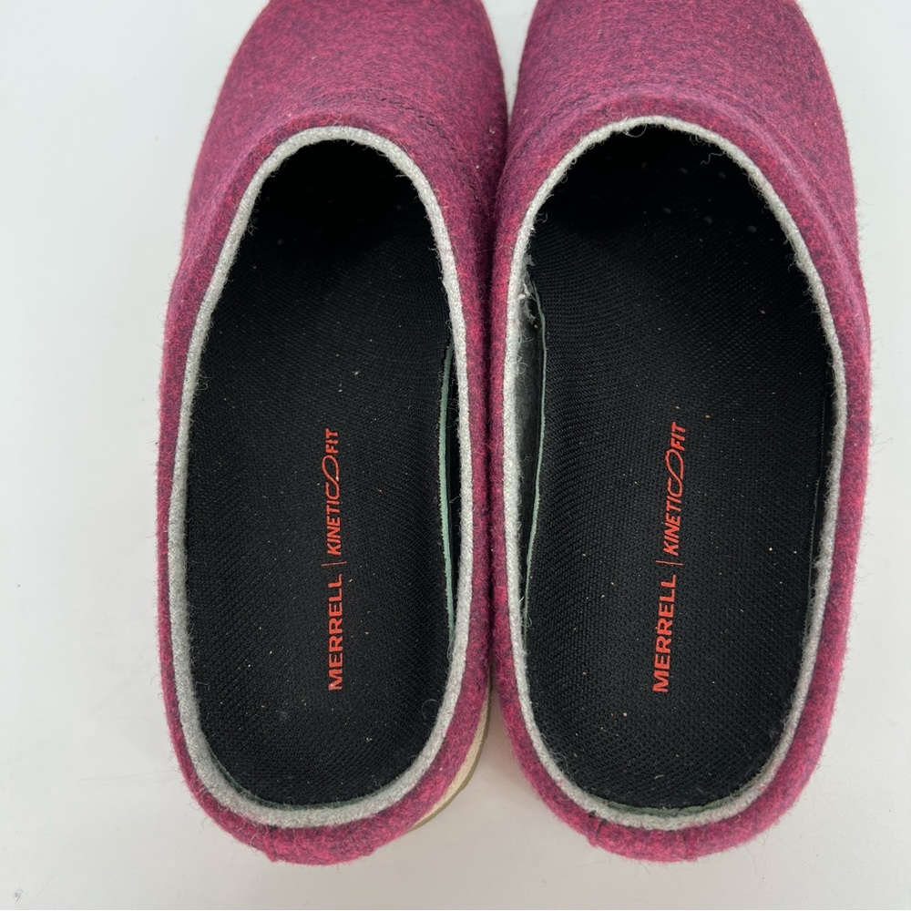 MERRELL Juno Wool Clog Women J001892 SlipOn Slipper Purple Maroon - Picture 4 of 11